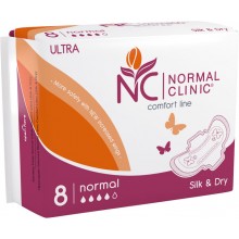 Гігієнічні прокладки Normal Cliniс Ultra Silk & Dry Normal 4 краплі 8 шт (3800213302871)