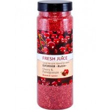 Бусинки Fresh Juice для ванны - Cherry & Pomegranate 450г (4823015925146)