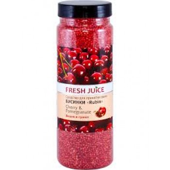 Бусинки Fresh Juice для ванны - Cherry & Pomegranate 450г (4823015925146)