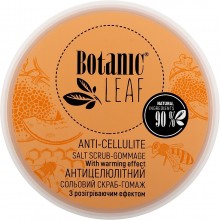 Антицеллюлитный солевой скраб-гомаж Botanic Leaf с разогревающим эффектом 300 мл (4820229610950)