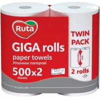 Бумажные полотенца Ruta Giga rolls 2 слоя 2 рулона (4820202895848)