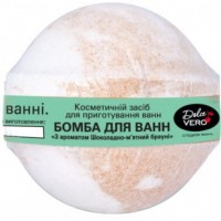 Бомбочка для ванни Dolce Vero Шоколадно-м'ятний брауні 75 г (4820091145925)