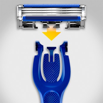 Станок для бритья мужской Gillette Blue 3 Hybrid с 9 сменными картриджами (7702018537778)