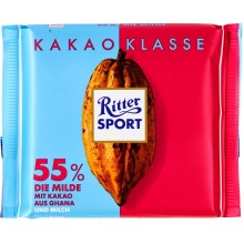 Шоколад Ritter Sport 55% Kakao Klasse Die Milde 100 г (4000417931009)