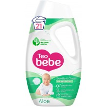 Жидкое средство для стирки детского белья Teo Bebe Gentle & Clean Aloe 945 мл 21 цикл стирки (3800024048494)