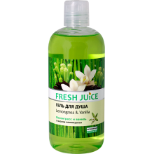 Гель для душу Fresh Juice 500 мл Lemongrass-Vanilla (4823015933813)