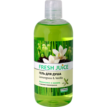Гель для душа Fresh Juice 500 мл Lemongrass-Vanilla (4823015933813)