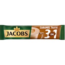 Кава розчинна в стіках Jacobs 3 in 1 Caramel Taste 16.9 г (8711000411230)