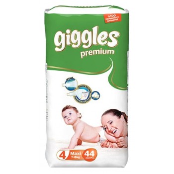 Подгузники детские Giggles Premium (4) 7-18 44шт