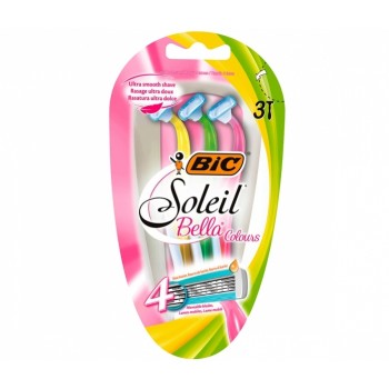 Станки бритвені BIC Soleil Bella Colours 4 леза 3 шт (3086123303843)