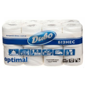 Туалетная бумага Диво Бизнес Optimal белый 16 рулонов