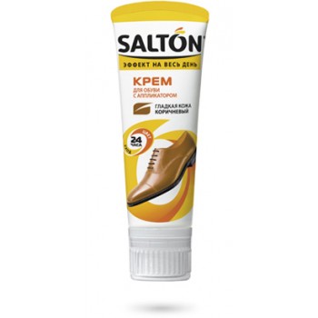 Крем для обуви Salton для кожи коричневый 75 мл  (4607131422228)