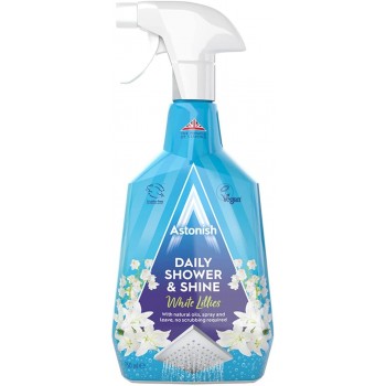 Засіб для миття душових кабін Astonish White Lillies спрей 750 мл (048256210316)