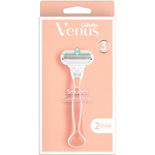 Станок для гоління жіночий Gillette Venus Smooth Sensitive 2 картриджа 3 леза (7702018575350)