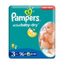 Подгузники детские Pampers Active Baby (3) Midi 4-9кг 96 шт.