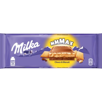Шоколад молочный Milka Choco & Biscuit 300 г (7622200009084)
