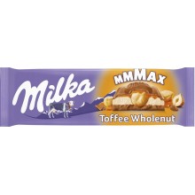 Шоколад молочний Milka Toffee Whole Nuts 300 г (7622300134532)