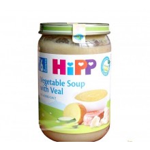 Овочевий суп з ніжною телятиною  HiPP з 6 місяців 190 г (9062300132257) 