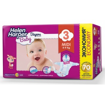 Підгузники Helen Harper Baby Mini 3 (4-9 кг) 70 шт.