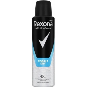 Дезодорант-антиперспирант мужской Rexona Cobalt Dry 150 мл (4000388669000) 