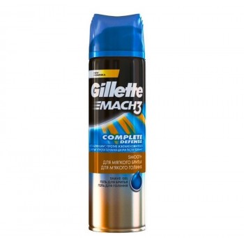 Гель для гоління Gillette Mach3 Close & Smooth Для гладкого і м'якого гоління 200 мл