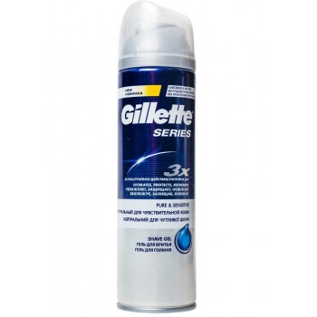 Гель для гоління Gillette Series Sensitive Skin 200 мл (7702018403516)