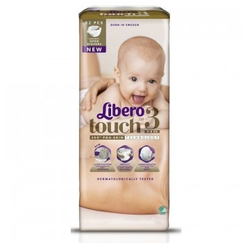 Підгузки дитячі Libero Touch 3 4-8 кг 52 шт (7322540777376)