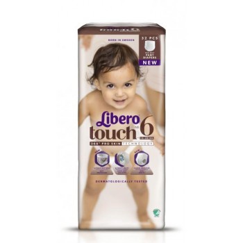 Підгузки дитячі Libero Touch 6 13-20 кг 32 шт (7322540770254)