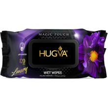 Серветки вологі Hugva Luxury Magic touch з клапаном 120 шт (8680731427011)