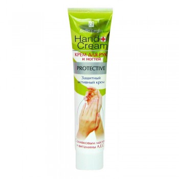 Крем для рук и ногтей защитный Belle Jardin Hand Cream с оливковым маслом и витамином А, Е, С 125 мл (5907582901891)