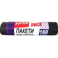 Пакети для сміття Super Pack 160 л 10 шт (4820202510468)
