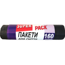 Пакеты для мусора Super Pack 160 л 10 шт (4820202510468)