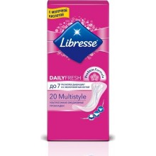 Щоденні гігієнічні прокладки Libresse Dailyfresh Multistyle 20 шт (7322540762235)
