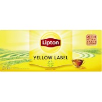 Чай Lipton Yellow Label Чорний у пакетиках 25 штук (8717163825976)