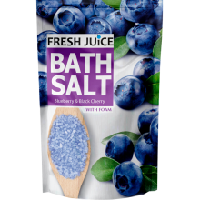 Соль для ванн с пеной Fresh Juice Blueberry & Black Cherry дой-пак 500 г (4823015937613)