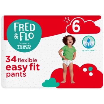 Подгузники-трусики Fred&Flo Easy Fit 6 (16кг+) 34 шт (5057753440558)