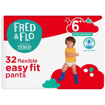 Подгузники-трусики Fred&Flo Easy Fit 6+ (18+кг) 32 шт (5057753440572)