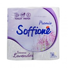 Туалетний папір Soffione Toskana Lavender  3 шари 4 рулони (4820003833964)