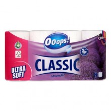 Туалетний папір Ooops Classic Lavender 3 шари 8 шт (5998648704259)