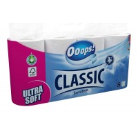 Туалетний папір Ooops Classic Sensitive 3 шари 8 шт (5998648704310)