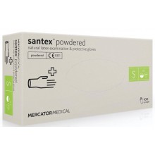 Перчатки медицинские латексные Santex S 100 шт (5906615006534)