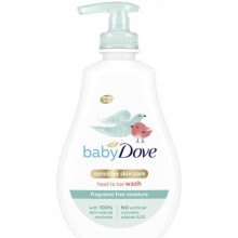 Детский гель для душа Dove Baby Увлажнение без запаха 400 мл (8710908657535)