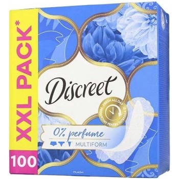 Ежедневные гигиенические прокладки Discreet 0% perfume Multiform 100 шт (8001090161918)