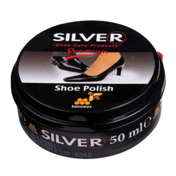 Крем для взуття Silver 50 мл шайба чорний (8690757000532)