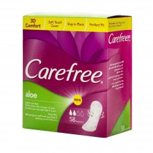 Щоденні гігієнічні прокладки Carefree Aloe 58 шт (3574660534405)