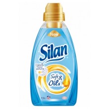 Ополаскиватель для тканей Silan 1,500 л Soft&Oils голубой