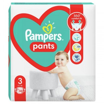 Підгузки-трусики Pampers Pants 3 (6-11 кг) 32 шт (8006540069653)