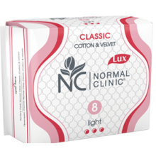 Гигиенические прокладки Normal Cliniс Classic LUX Cotton & Velvet Light 3 капли 8 шт (3800213308378)