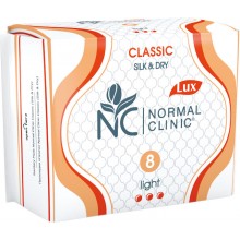 Гигиенические прокладки Normal Cliniс Classic LUX  Silk & Dry Light 3 капли 8 шт (3800213303199)