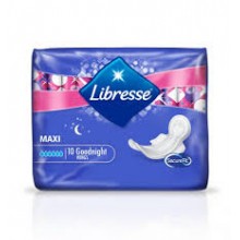 Гигиенические прокладки Libresse Maxi Goodnight Soft 10 шт (7322540861464)